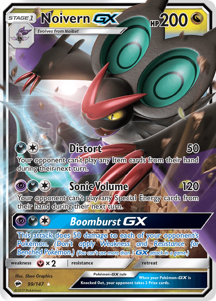 Noivern-GX — Burning Shadows #99