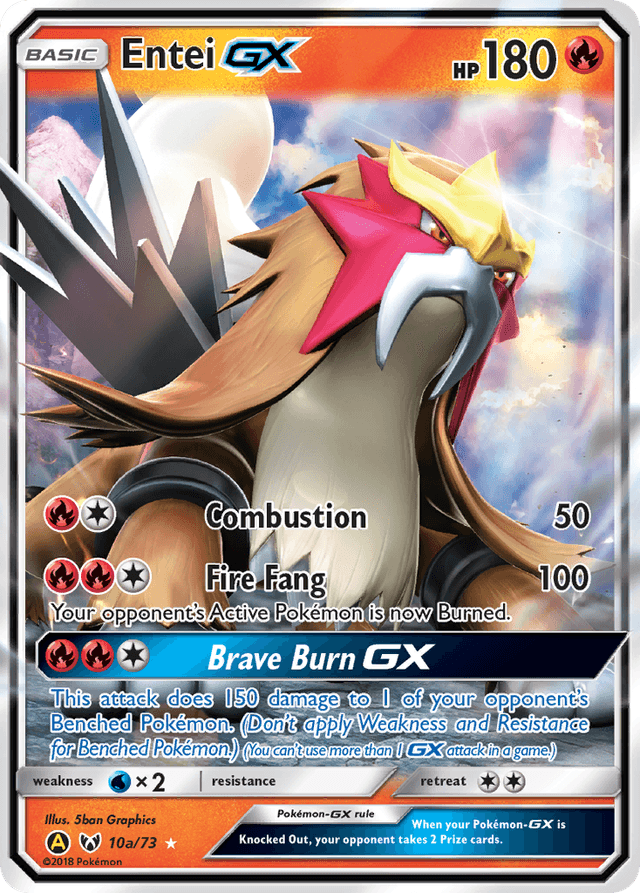 Entei-GX — Shining Legends #10a