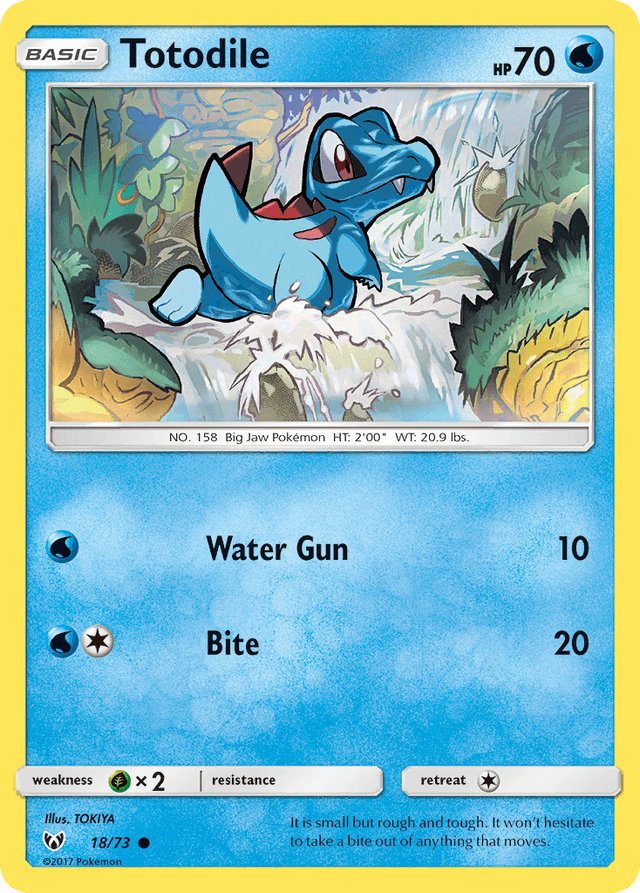 Totodile — Shining Legends #18