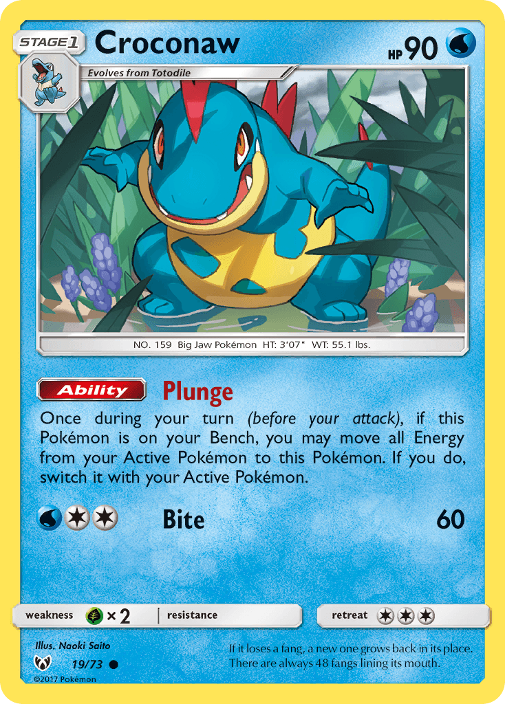 Croconaw — Shining Legends #19