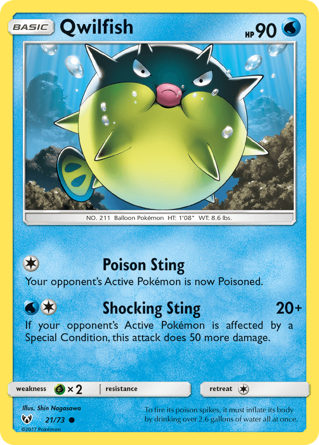 Qwilfish — Shining Legends #21