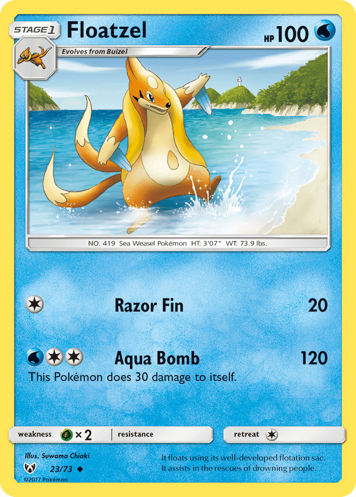 Floatzel — Shining Legends #23