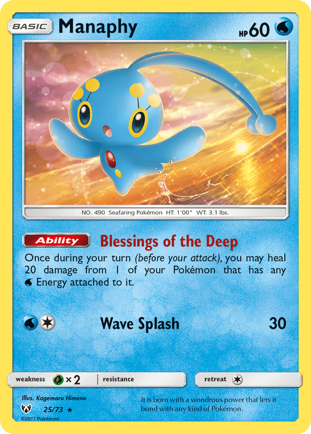 Manaphy — Shining Legends #25