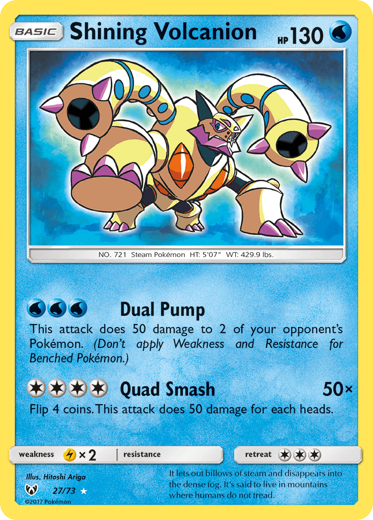 Shining Volcanion — Shining Legends #27