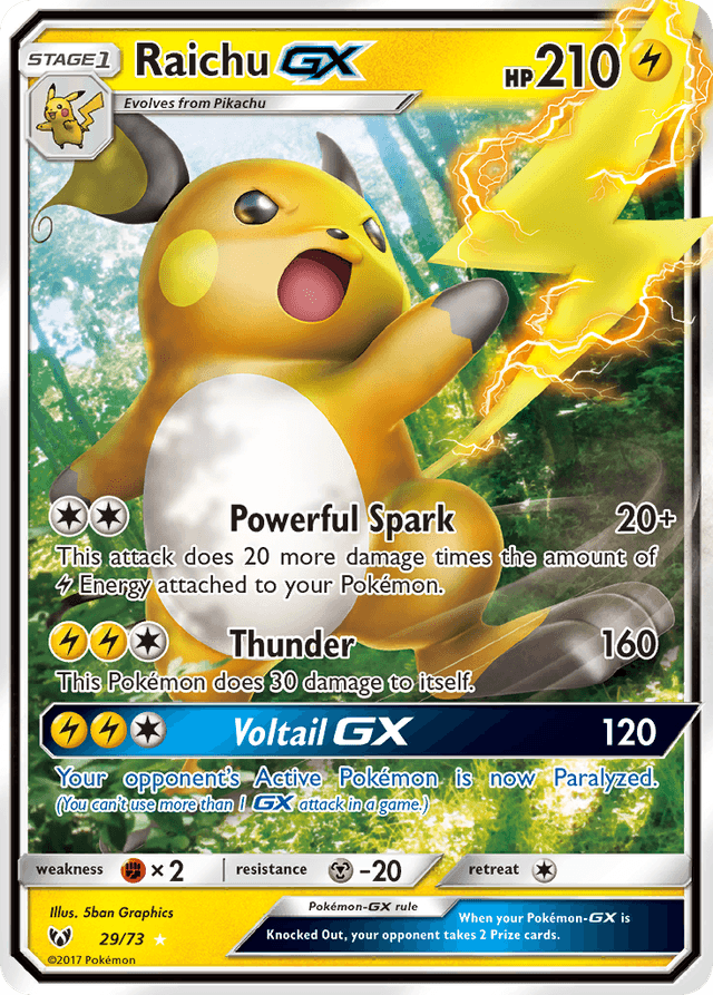 Raichu-GX — Shining Legends #29