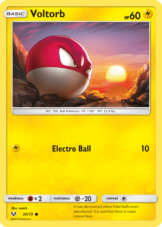 Voltorb — Shining Legends #30