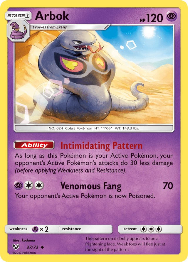 Arbok — Shining Legends #37