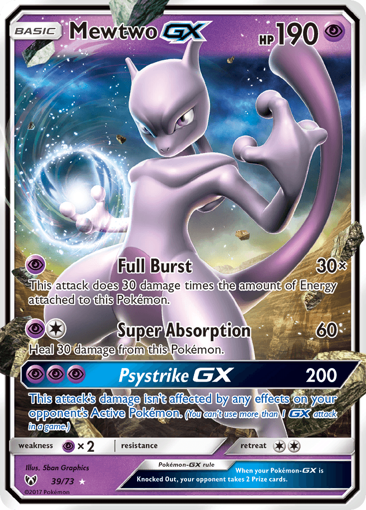 Mewtwo-GX — Shining Legends #39