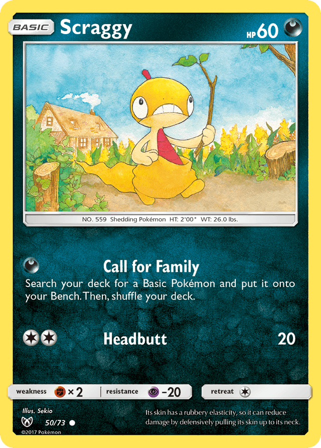 Scraggy — Shining Legends #50