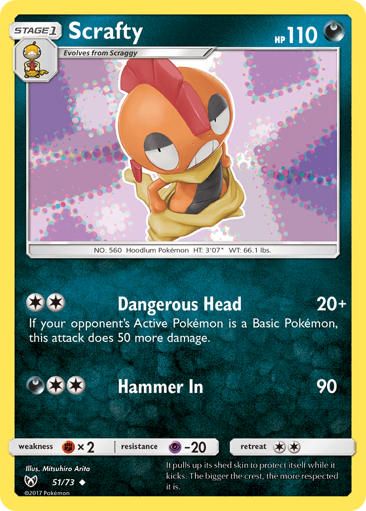 Scrafty — Shining Legends #51