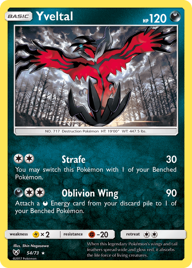Yveltal — Shining Legends #54