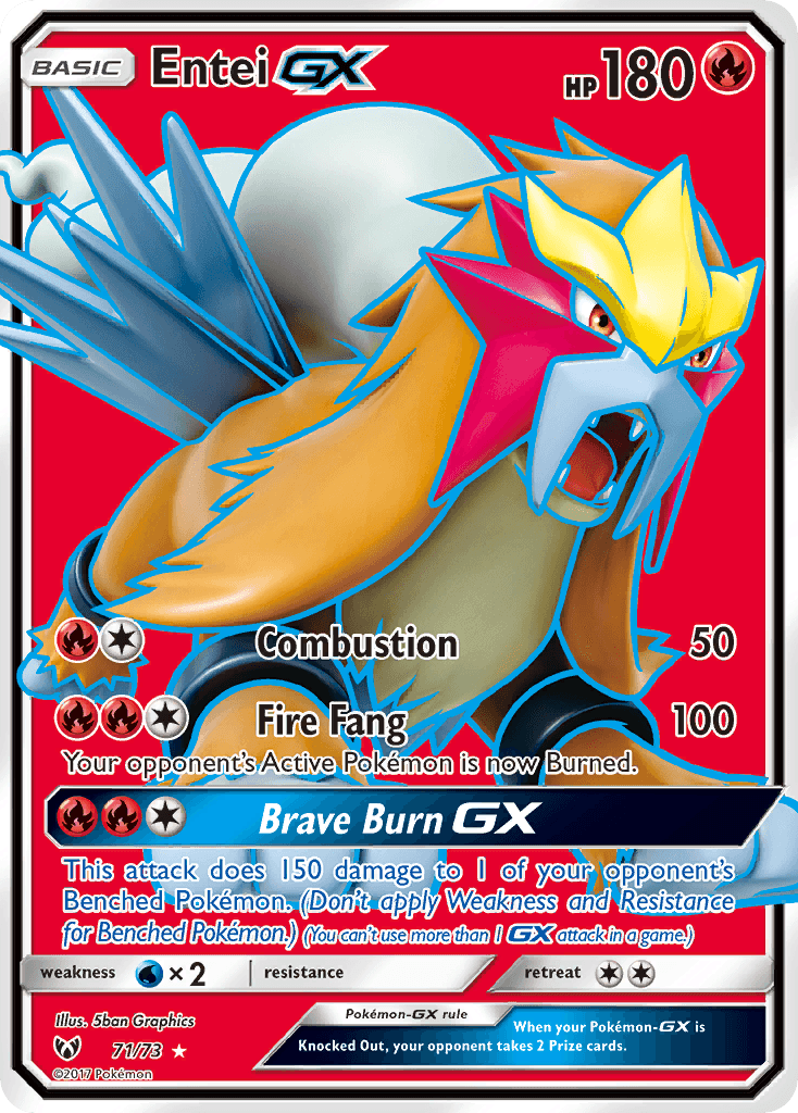Entei-GX — Shining Legends #71