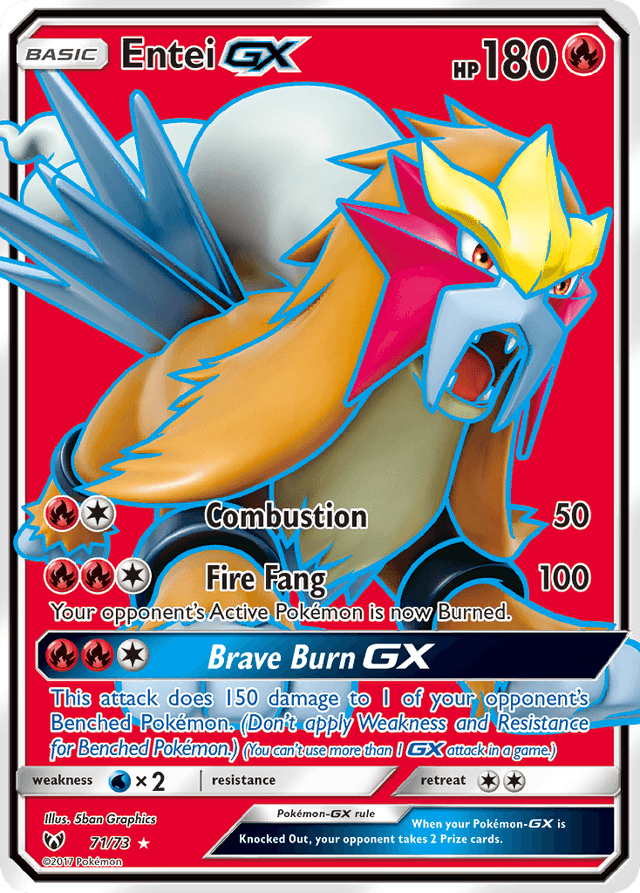 Entei-GX — Shining Legends #71