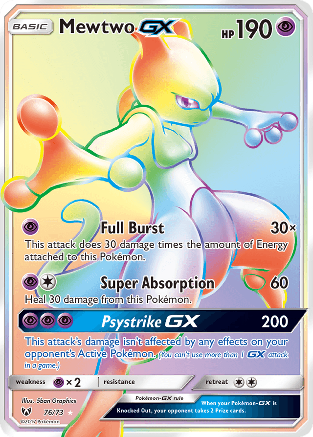 Mewtwo-GX — Shining Legends #76