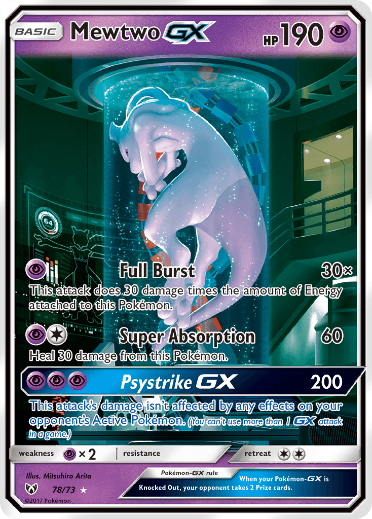 Mewtwo-GX — Shining Legends #78