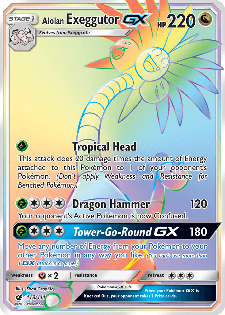 Alolan Exeggutor-GX — Crimson Invasion #118