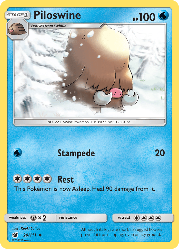 Piloswine — Crimson Invasion #20