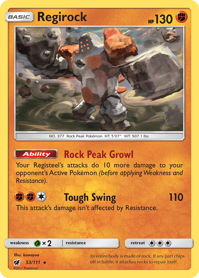 Regirock — Crimson Invasion #53