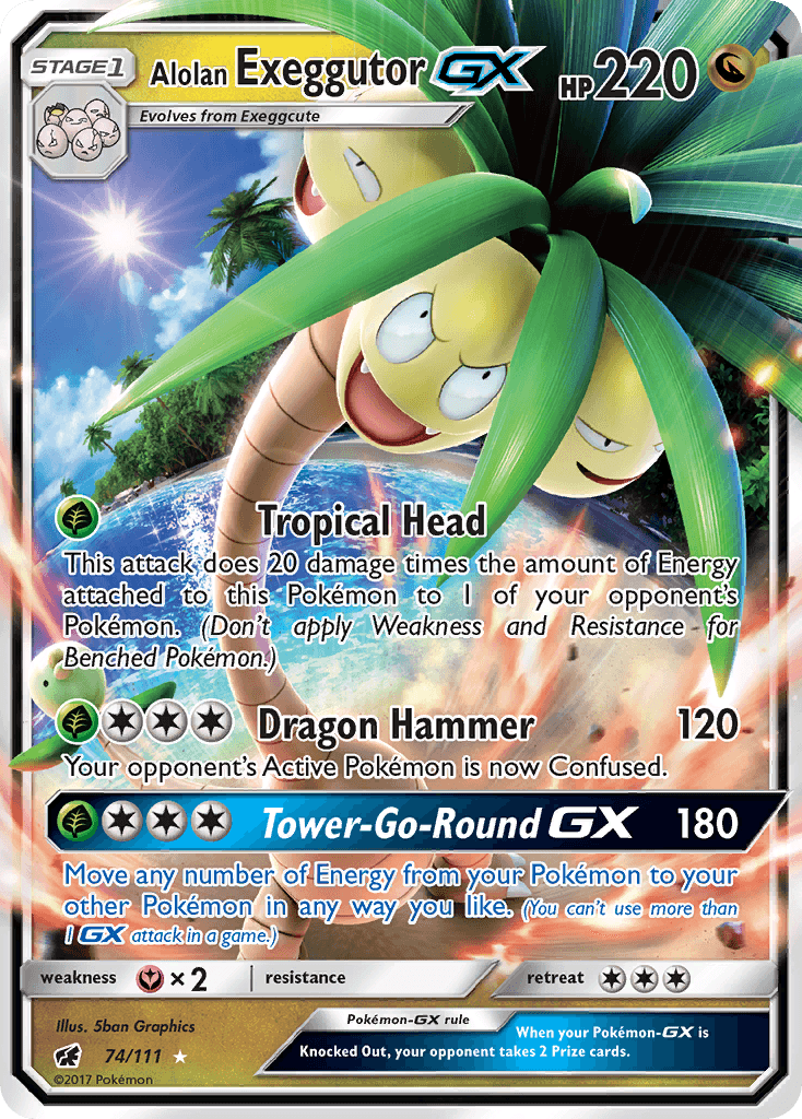 Alolan Exeggutor-GX — Crimson Invasion #74