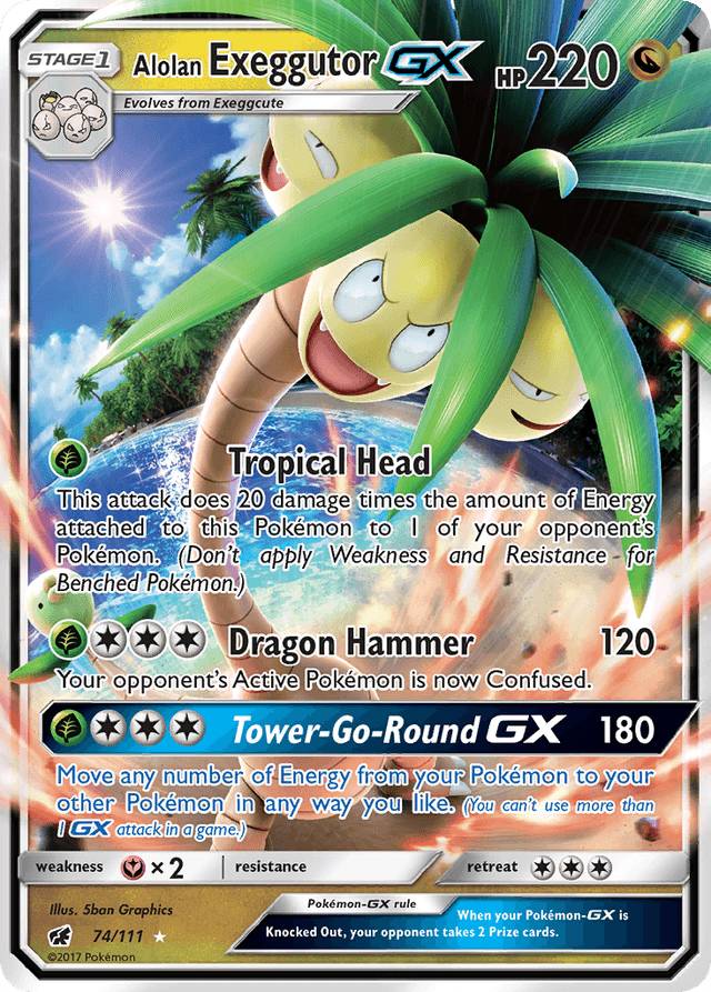 Alolan Exeggutor-GX — Crimson Invasion #74
