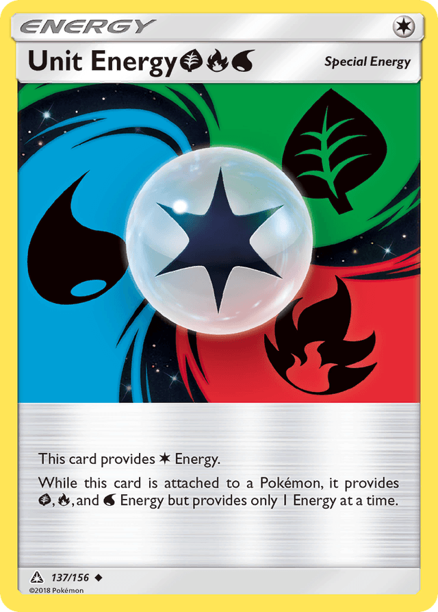 Unit Energy GrassFireWater — Ultra Prism #137