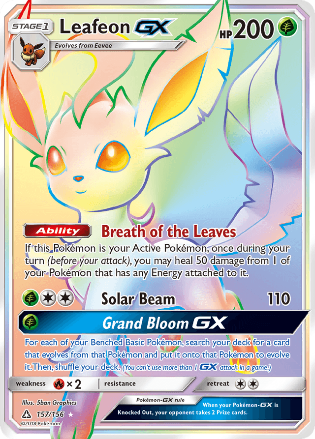Leafeon-GX — Ultra Prism #157