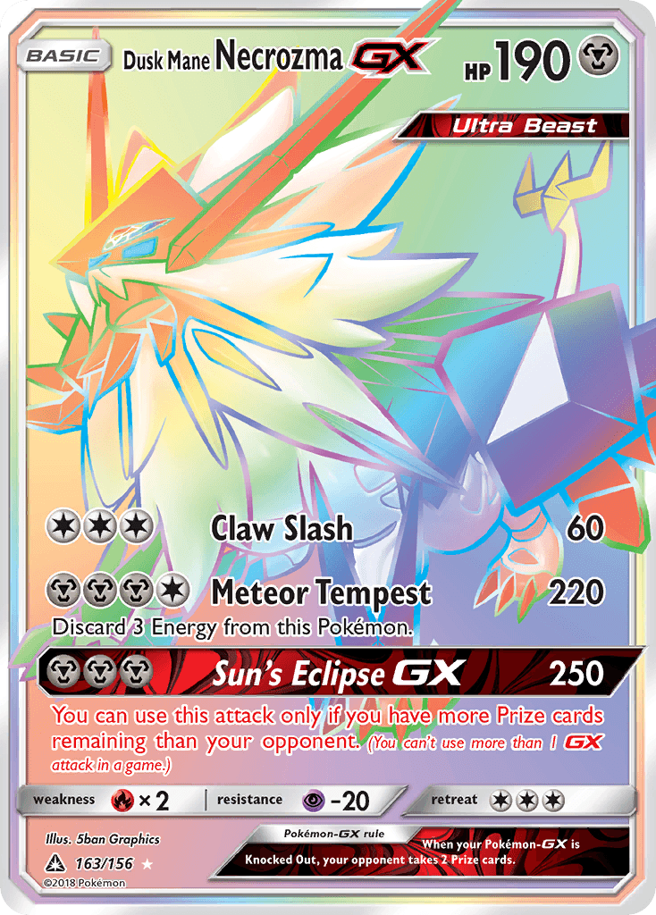 Dusk Mane Necrozma-GX — Ultra Prism #163
