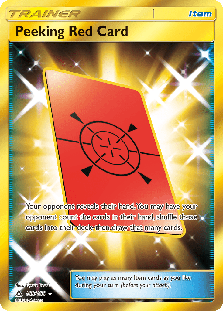 Peeking Red Card — Ultra Prism #169