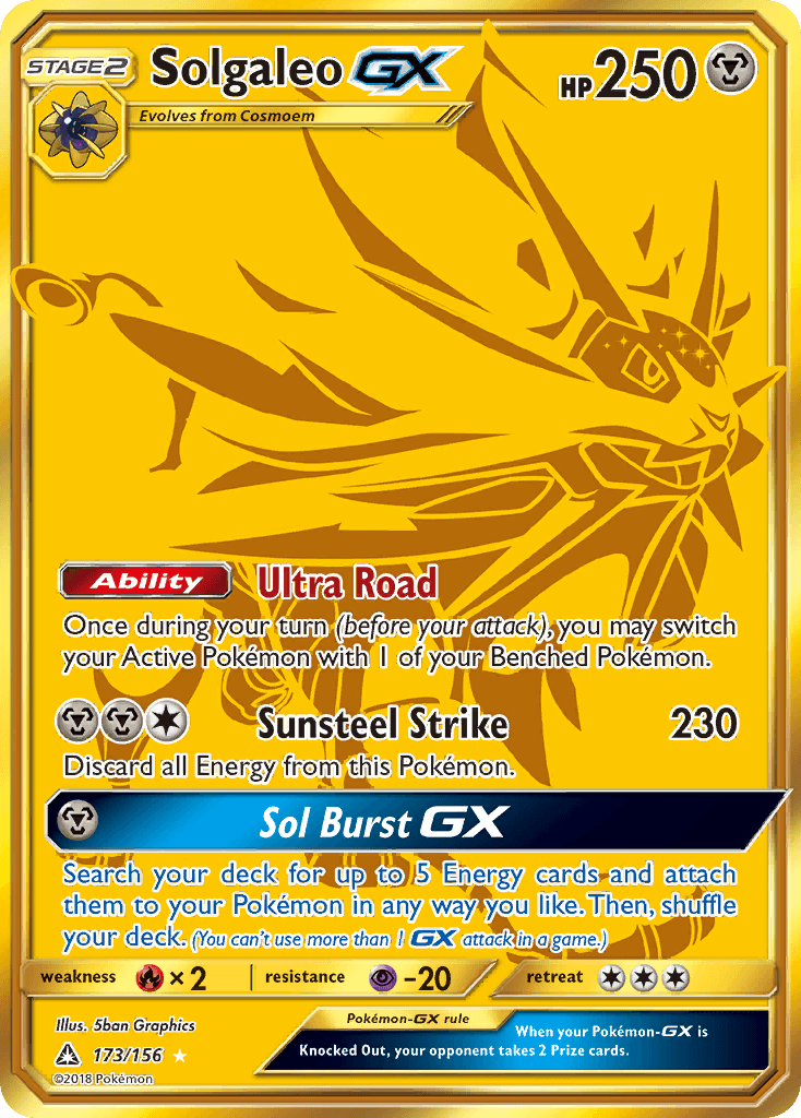 Solgaleo-GX — Ultra Prism #173