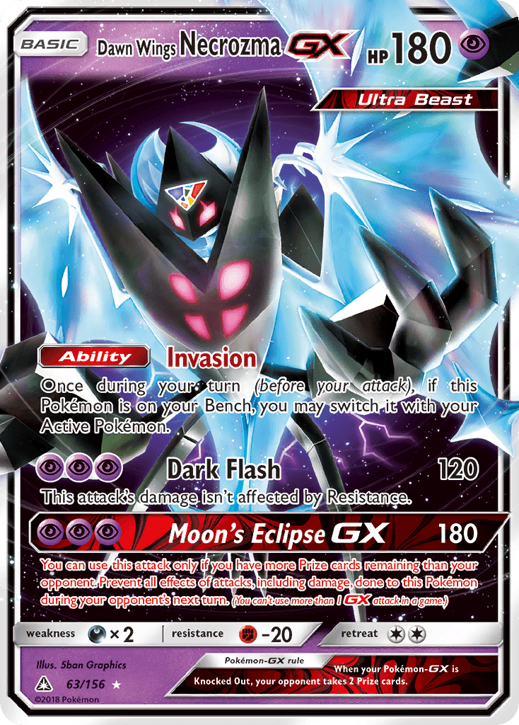 Dawn Wings Necrozma-GX — Ultra Prism #63