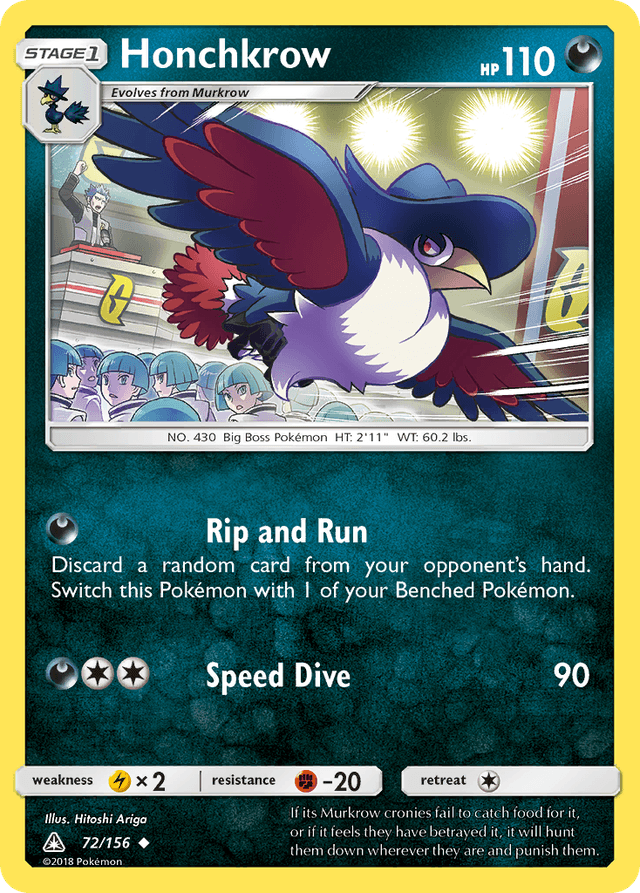 Honchkrow — Ultra Prism #72