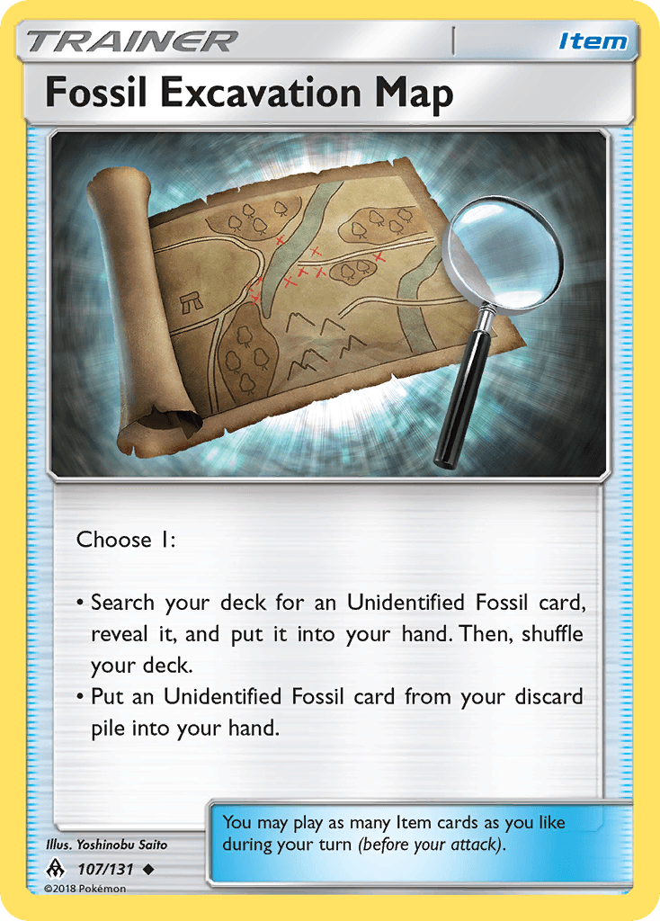 Fossil Excavation Map — Forbidden Light #107