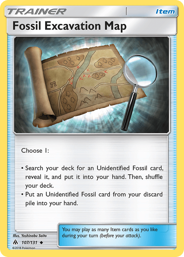 Fossil Excavation Map — Forbidden Light #107