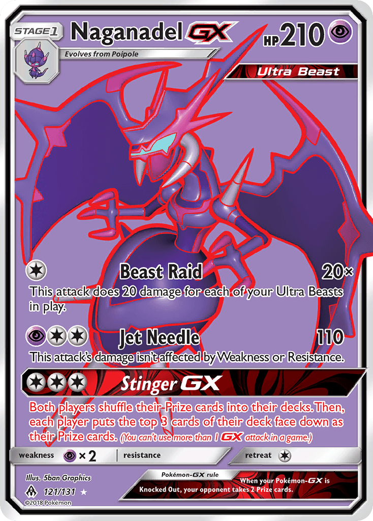 Naganadel-GX — Forbidden Light #121