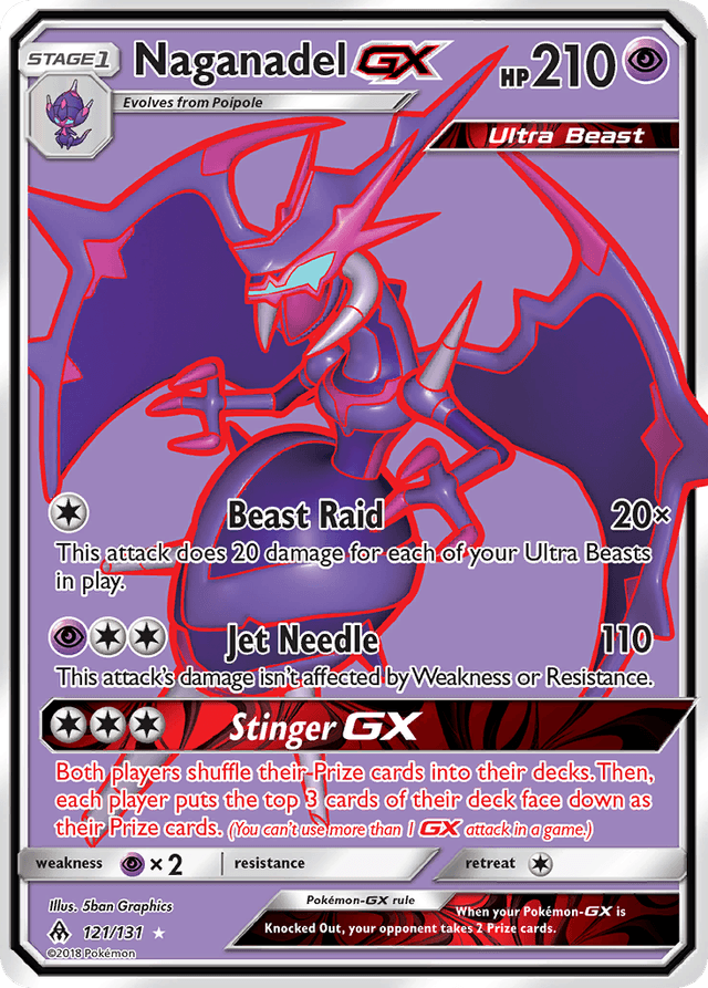 Naganadel-GX — Forbidden Light #121