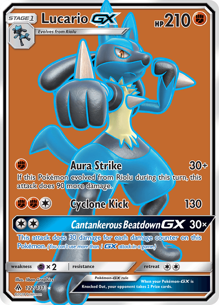 Lucario-GX — Forbidden Light #122
