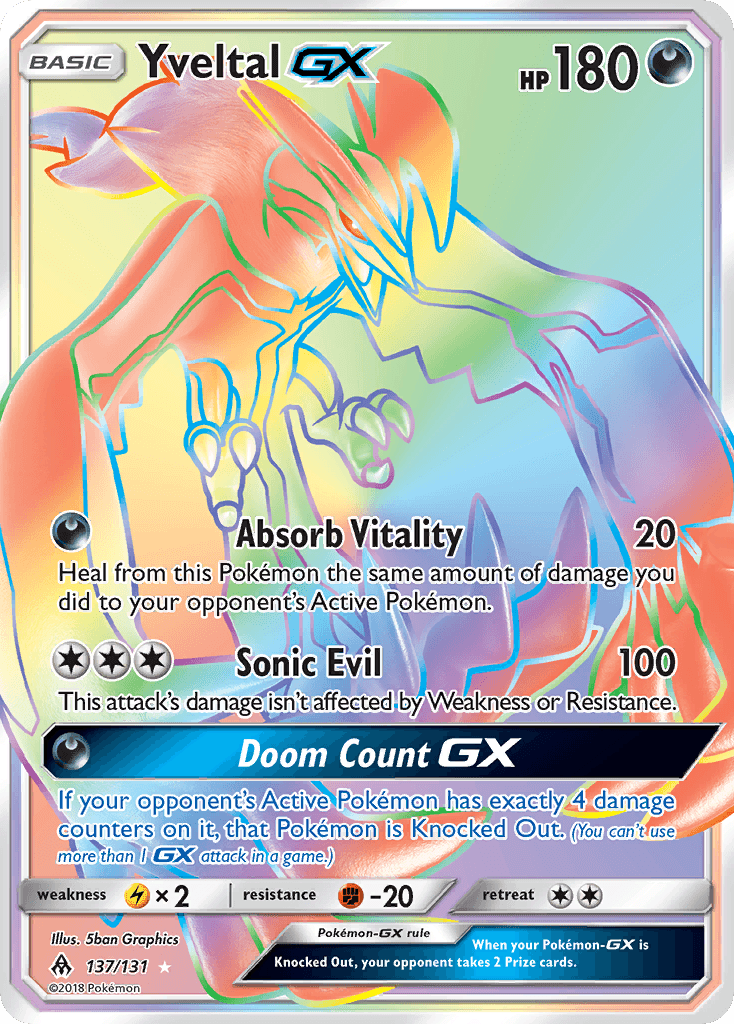 Yveltal-GX — Forbidden Light #137