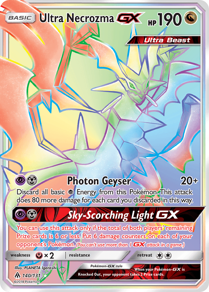 Ultra Necrozma-GX — Forbidden Light #140