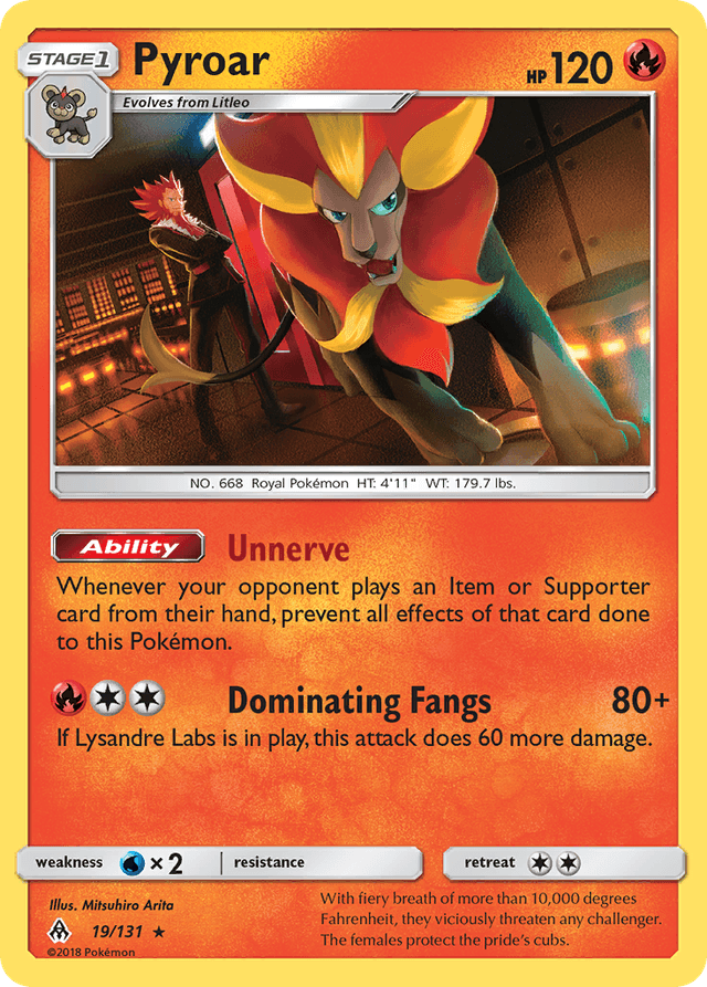 Pyroar — Forbidden Light #19