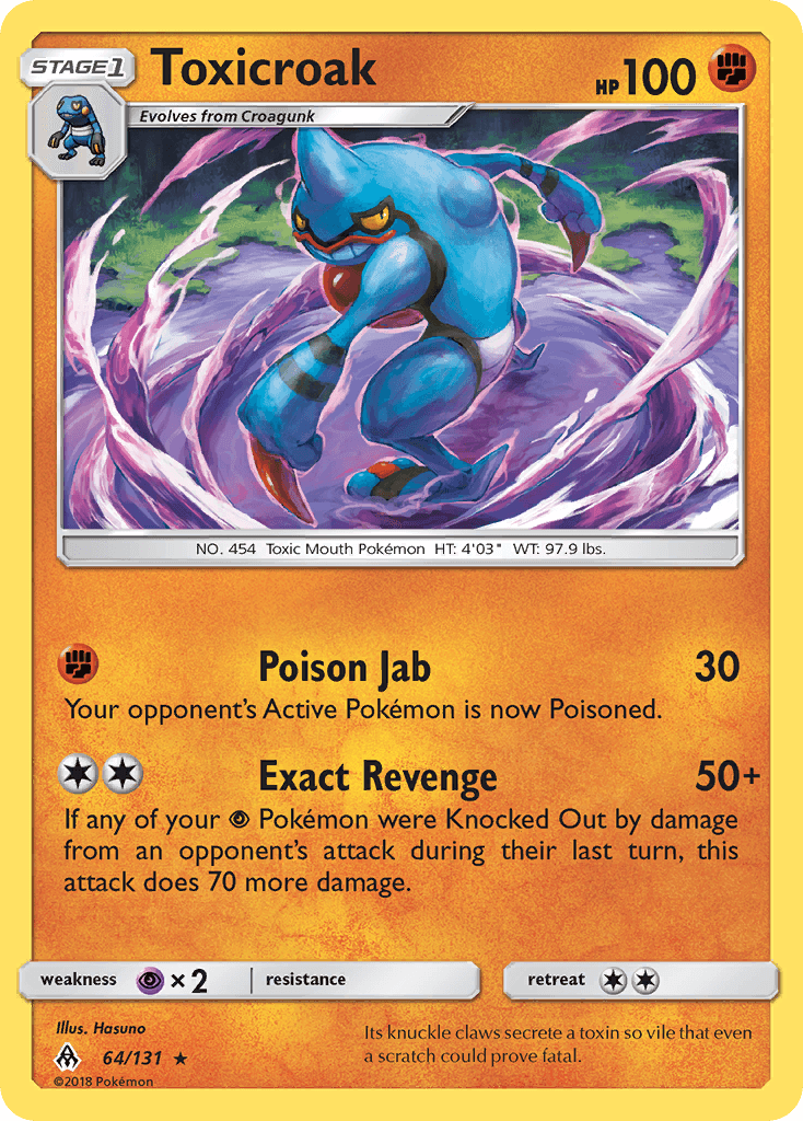 Toxicroak — Forbidden Light #64