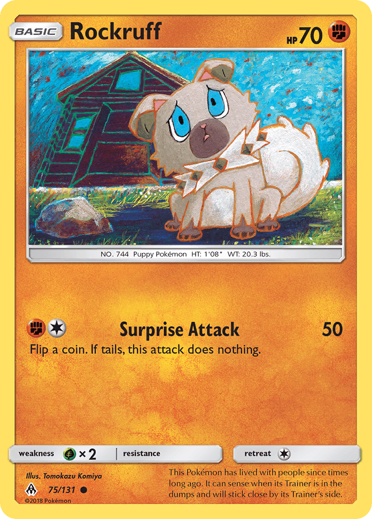 Rockruff — Forbidden Light #75
