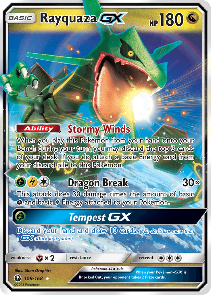 Rayquaza-GX — Celestial Storm #109