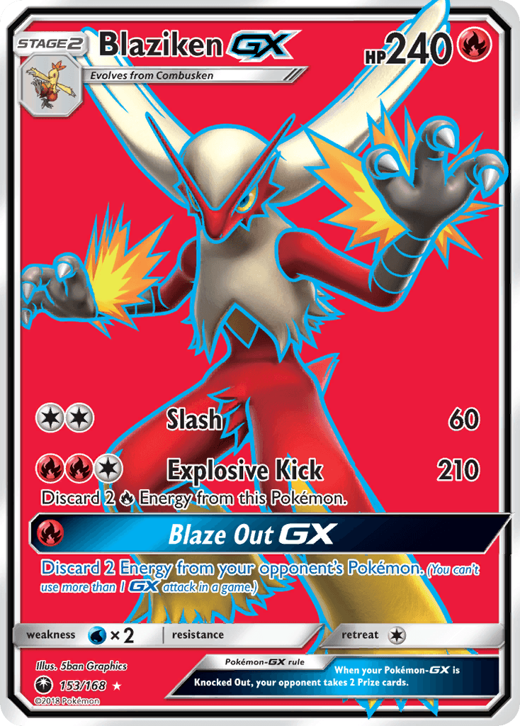 Blaziken-GX — Celestial Storm #153