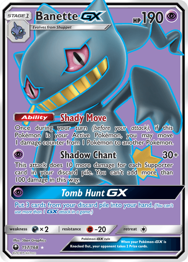 Banette-GX — Celestial Storm #157
