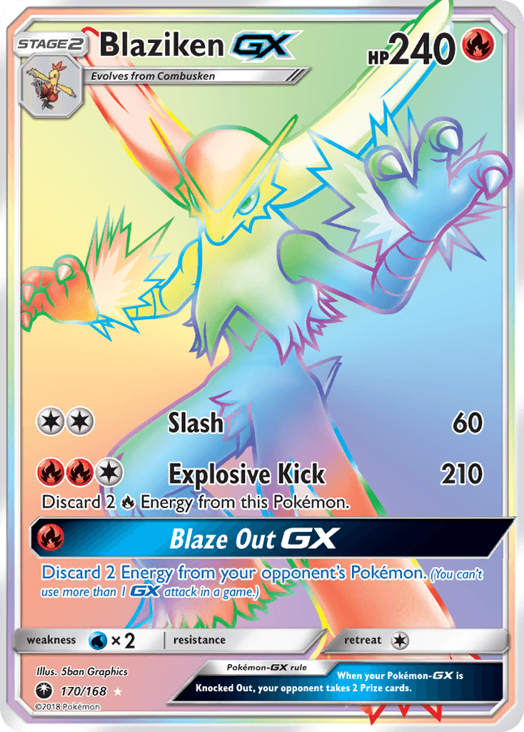 Blaziken-GX — Celestial Storm #170