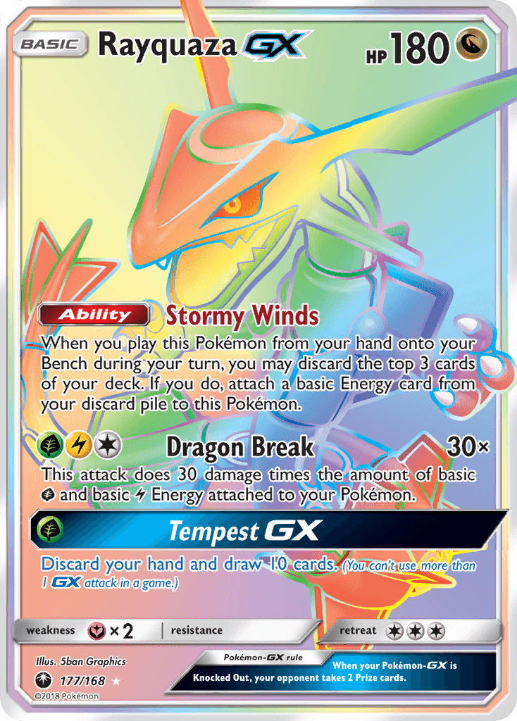 Rayquaza-GX — Celestial Storm #177