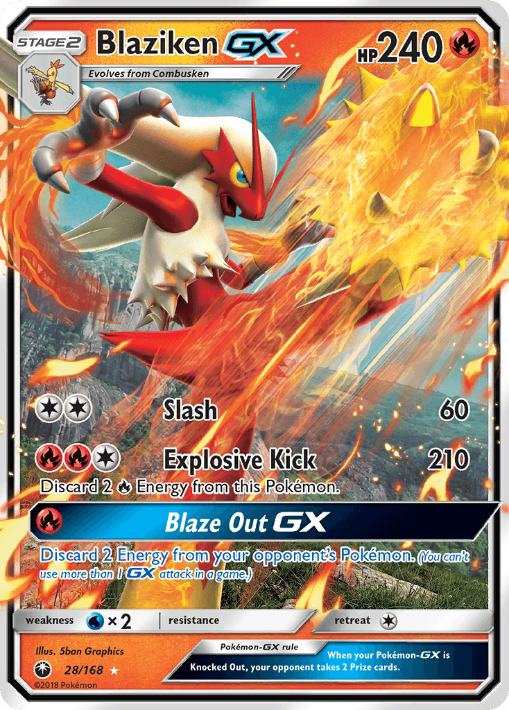 Blaziken-GX — Celestial Storm #28