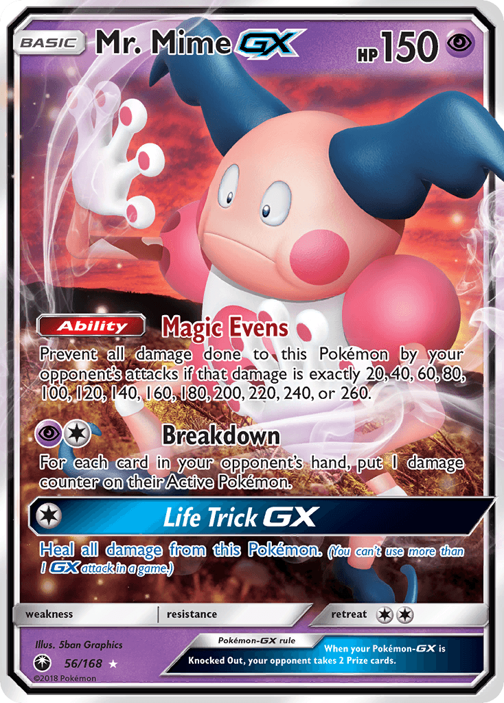 Mr. Mime-GX — Celestial Storm #56