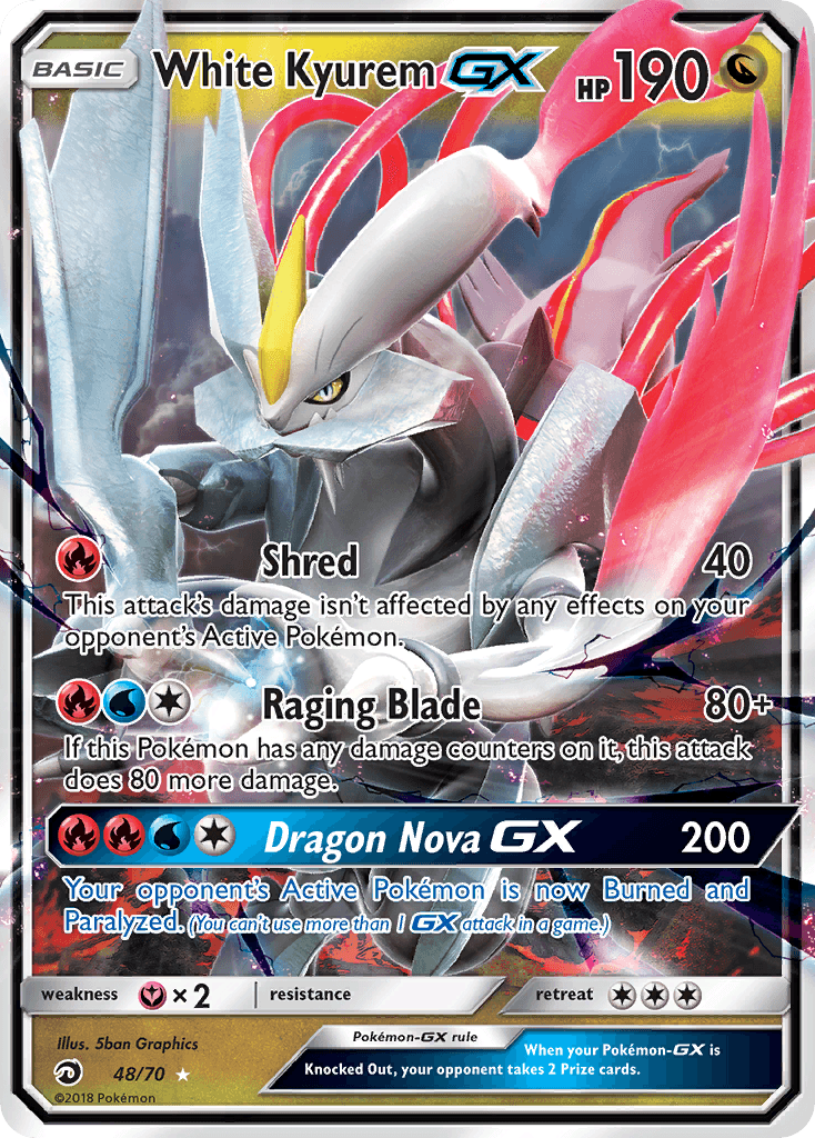White Kyurem-GX — Dragon Majesty #48