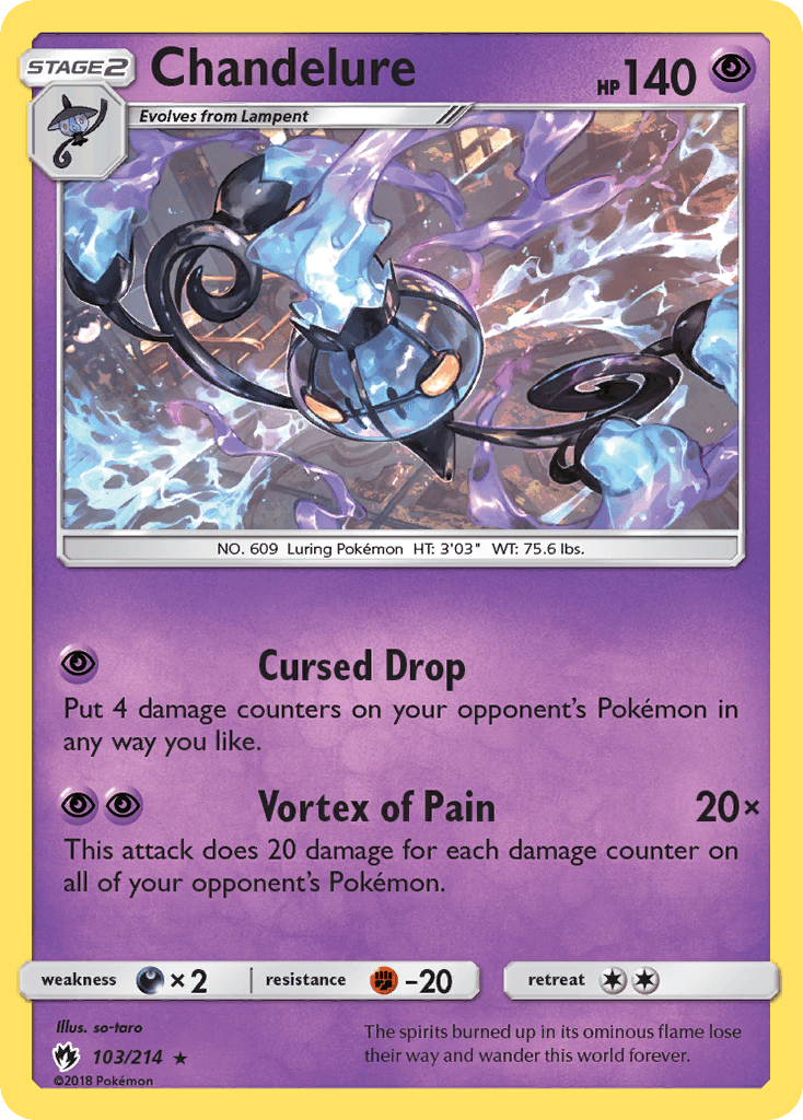 Chandelure — Lost Thunder #103